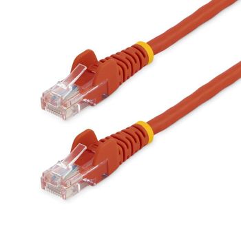 Cable de red StarTech Cat5e Rojo 3m RJ45 sin enganche