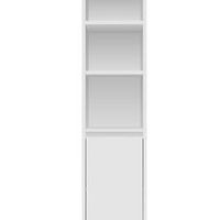 libreria skipper 1 puerta blanco