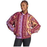 adidas chaqueta veste varsity x farm rouge rose oversize para mujer