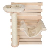 natural paradise wall scratching board - dahlia - cream