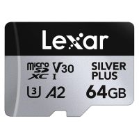 memoria microsd lexar professional silver plus 64gb uhs-i v30 205mbs