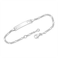 pulsera de plata 925 grabable con diamante