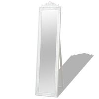 vidaxl espejo de pie estilo barroco 160x40 cm blanco
