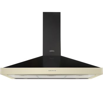 Farmhouse 90 Chimney Cooker Hood - Cream & Black, Cream