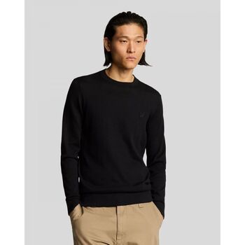Lyle & Scott Jersey KN2235TON SUPERFINE-Z865 JET BLACK para hombre