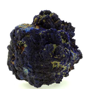 Chessylite (azurita) - Pierre Natural De Francia, Chessy -les -mines - Mineral De Colección Rara | 393.4 Ct - Certificado De Autenticidad Incluido |