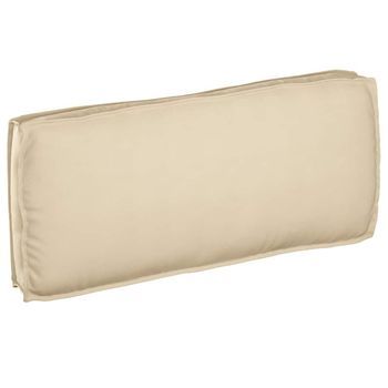 Cojín Tela Oxford Beige 120 X 50 X 12 Cm Vidaxl