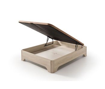 Canapé matris abatible elevado con patas elegance ártico 90x190 (con montaje)