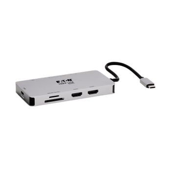 Estación acoplamiento Eaton U442-DOCK8G-GG USB-C 2x HDMI 100W Ethernet
