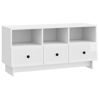 Mueble De Tv Brillante 102 X 34,5 X 50 Cm Madera De Ingeniería Vidaxl