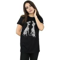 dessins animes camiseta manga larga pongo and perdita para mujer