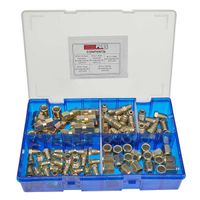 box of 100 assorted brake unions metric male  female