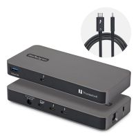hub startech 4 puertos 80120 gbps thunderbolt 5 con kvm thunderbolt share