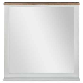 Espejo De Pared Xi'an Rectangular 80 X 76 Cm Blanco Womo-design