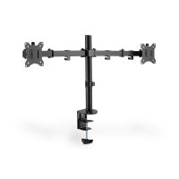 digitus soporte de monitor universal doble con fijacion a presion