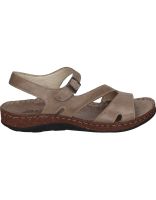 sandalias de piel para mujer walk  fly 3861-35580 marron 36