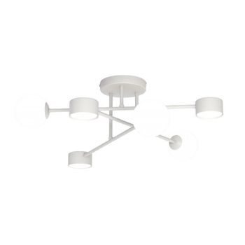Lámpara de techo varli gris (6 luces)
