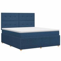 cama tapizada 190x144x1405 cm tejido - azul