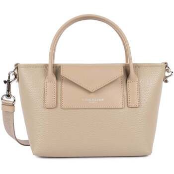LANCASTER Bolsa Bolso Tote de mano con cremallera Maya Double KBA Beige Oscuro para mujer