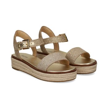 Michael Kors Sandalias Cuña Mujer - Dorado Talla 9