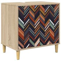 mueble de cuarto de bano ommen sonoma 60 x 40 x 60 cm vidaxl