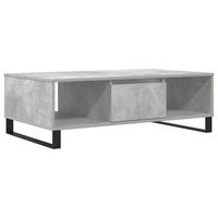 mesa de cafe  mesa de centro madera de ingenieria gris hormigon 104x60x35 cm