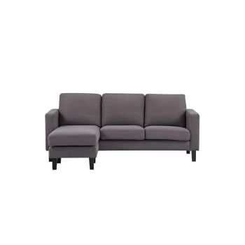 Sofá Esquinero 3 Plazas en Textil 87x197x137 cm - Gris Vigore