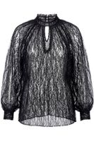 blusa de encaje black xl