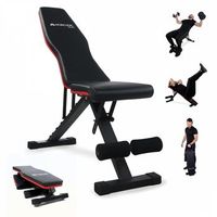 banco de musculacion multifuncion mobiclinic plegado ultra compacto flexfit max 120 kg regulable asa de transporte