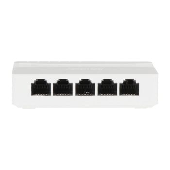 Conmutador Hikvision DS-3E0505D-E 5 puertos RJ45 10/100/1000 Mbps Plug & Play bajo consumo