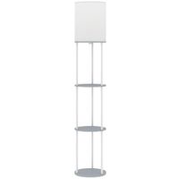 lampara de pie 29x29x158 cm gris