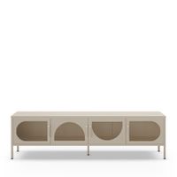 mueble de tv 4 puertas de metal l180cm - beige