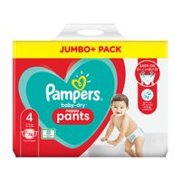 pampers baby-dry size 4 nappy pants jumbo pack