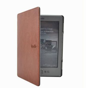 Funda de cuero para lector de libros electrónicos Amazon Kindle 4/5, 6 pulgadas (no apto para kindle touch), 1 ud.