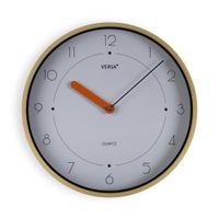 reloj de pared en plastico blanco