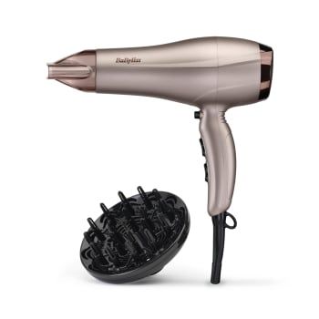 Secador de Pelo Babyliss Smooth Dry 5790PE, 2300 W, Motor DC, 3 Temperaturas, 2 Velocidades - Oro Rosa