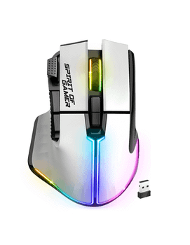 Spirit of Gamer Ratón Inalambrico Pro M5 White