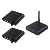 transmisor av inalambrico av230 y 2 receptores 24g 300m kit de extension de video y audio hd con control remoto ir para