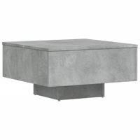 mesa de centro mesas de cafe para salon madera gris 60x60x315cm