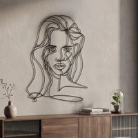 panel decorativo 3d cara de metal negro 575x13x80 cm