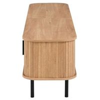 mueble de tv de 180 cm con almacenamiento puertas correderas e iluminacion led
