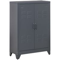 armario metalico 75x33x110 cm gris