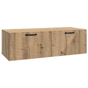 Mueble Para Tv De Pared 98 X 41 X 30 Cm Roble Artisan Vidaxl