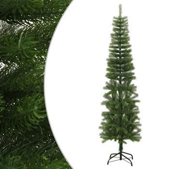 Árbol De Navidad Artificial Estrecho Con Soporte Pe 210 Cm Vidaxl