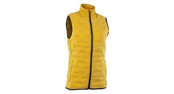 Chaleco ciclista ion thermolite hybrid shelter amarillo mujer