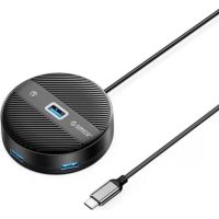 hub orico 4 puertos 5 gbits modelo ys1-c2 con usb-c y carga 10w