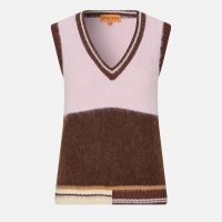 stine goya colour block intarsia-knit vest - l