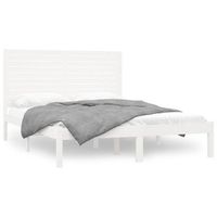 estructura de cama madera maciza blanca 120x200 cm vidaxl