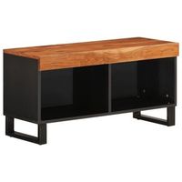 mueble tv  mueble de salon  armario tv madera maciza de acacia 85x33x435 cm