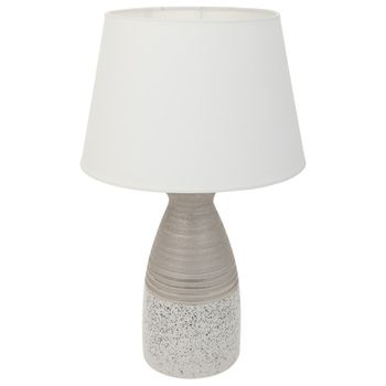 Lámpara de mesa de cerámica plateado 14,5x14,5x36